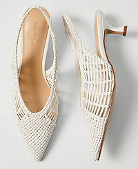 Woven Nip Toe Slingback Pump carousel Product Image 1