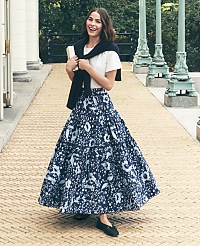 Weekend Floral Tiered Skirt carousel Product Image 4
