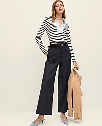 The Petite Relaxed Wide-Leg Ankle Pant carousel Product Image 1