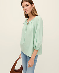 Weekend Linen Blend Blouse carousel Product Image 1