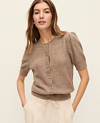 Weekend Pointelle Crew Neck Cardigan carousel Product Image 1