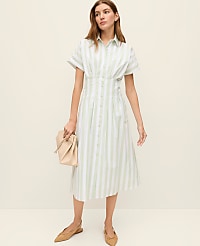 Weekend Striped Maxi Shirtdress carousel Product Image 3