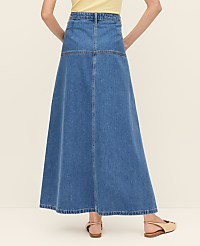 Weekend Denim Midi Skirt carousel Product Image 3