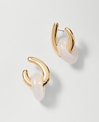 Stone Loop Drop Earrings carousel Product Image 1