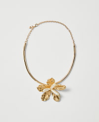 Flower Statement Cuff Necklace carousel Product Image 1