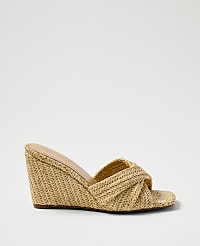 Straw Wedge Sandal carousel Product Image 1
