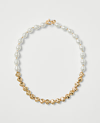 Mixed Pearl and Metal Necklace carousel Product Image 1