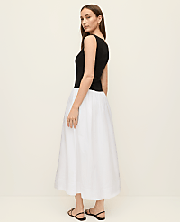 Petite Mixed Media Boatneck Midi Dress carousel Product Image 2