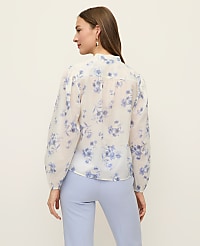 Floral Embroidered Collar Blouse carousel Product Image 2