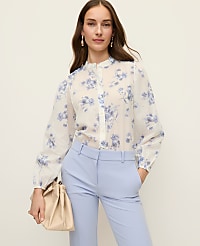 Floral Embroidered Collar Blouse carousel Product Image 1