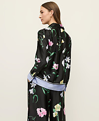 Floral Satin Essential Shirt carousel Product Image 2