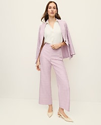 The Side Zip Straight Pant in Tweed carousel Product Image 1