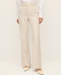 The Petite Flare Trouser in Pinstripe carousel Product Image 2