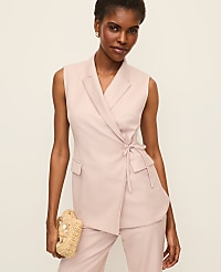 The Petite Fitted Wrap Vest carousel Product Image 1