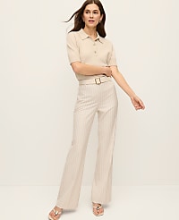 The Petite Flare Trouser in Pinstripe carousel Product Image 4