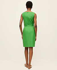 The Petite Belted Shift Dress in Linen Blend carousel Product Image 2