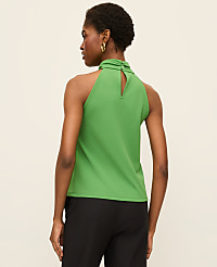Petite Twist Neck Halter Top carousel Product Image 2