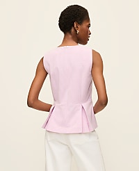 Gingham Peplum Top carousel Product Image 2