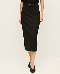 Belted Midi Pencil Skirt carousel Product Image 2