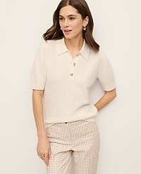 Cashmere Polo Sweater carousel Product Image 1