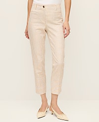 The Cotton Crop Pant in Gingham carousel Product Image 2