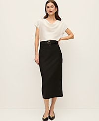 Belted Midi Pencil Skirt carousel Product Image 4