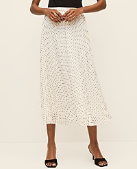 Polka Dot Chiffon Midi Skirt carousel Product Image 2