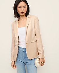 The Petite Hutton Blazer in Shine carousel Product Image 1