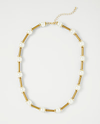Pearl Tube Necklace carousel Product Image 1