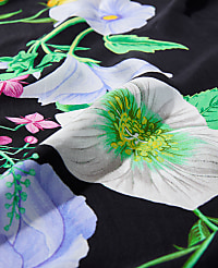 Oversized Floral Silk Scarf carousel Product Image 2