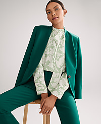 The Petite Collarless Blazer in Ponte carousel Product Image 3