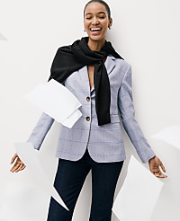 The Petite Greenwich Blazer in Plaid carousel Product Image 4