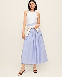 Petite Gathered Maxi Skirt carousel Product Image 1