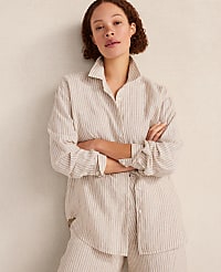 Haven Well Within The Daily Shirt in Everweave Linen Stripe carousel Product Image 1