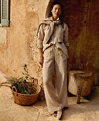 Haven Well Within Everweave Linen Stripe Relaxed Pants carousel Product Image 4
