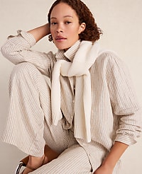 Haven Well Within The Daily Shirt in Everweave Linen Stripe carousel Product Image 4