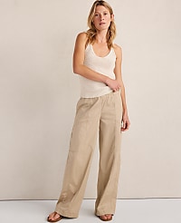 Haven Well Within Cotton Linen Plaited Tank carousel Product Image 3