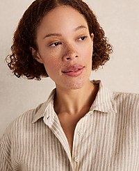 Haven Well Within The Daily Shirt in Everweave Linen Stripe carousel Product Image 3
