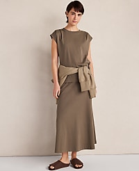 Haven Well Within Organic Cotton Interlock Midi Skirt carousel Product Image 2