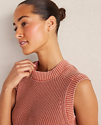 Haven Well Within Garment-Dyed Cotton Shaker Sleeveless Sweater carousel Product Image 1
