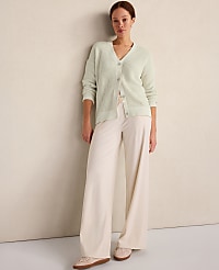 Haven Well Within Garment-Dyed Organic Cotton Shaker Stitch Cardigan carousel Product Image 2