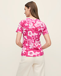 Floral Crew Neck Tee carousel Product Image 2