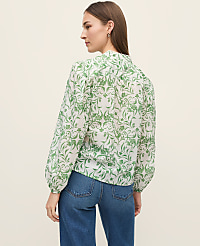 Floral Embroidered Collar Blouse carousel Product Image 2