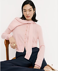 Pointelle Trim Cardigan carousel Product Image 4