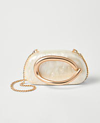 Hardware Embellished Pearl Clutch carousel Product Image 1
