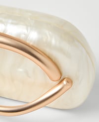 Hardware Embellished Pearl Clutch carousel Product Image 2
