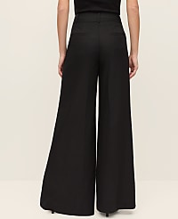The Petite Statement Palazzo Pant in Linen Blend carousel Product Image 3