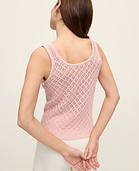 Sequin Pointelle Sweater Tank Top carousel Product Image 2