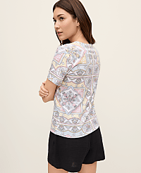 Paisley Crew Neck Tee carousel Product Image 2
