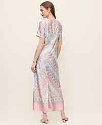 Satin Paisley Maxi Dress carousel Product Image 2